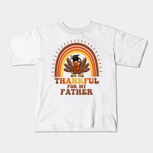 Thankful For My father Kids T-Shirt